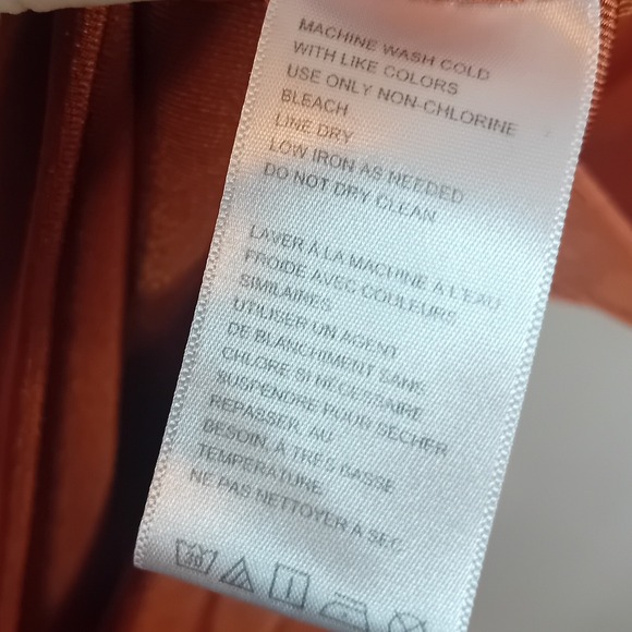 Urban Outfitters Rust Orange‎ Ribbed Mini Dress Bodycon Keyhole Short Sleeve XS - Picture 15 of 16